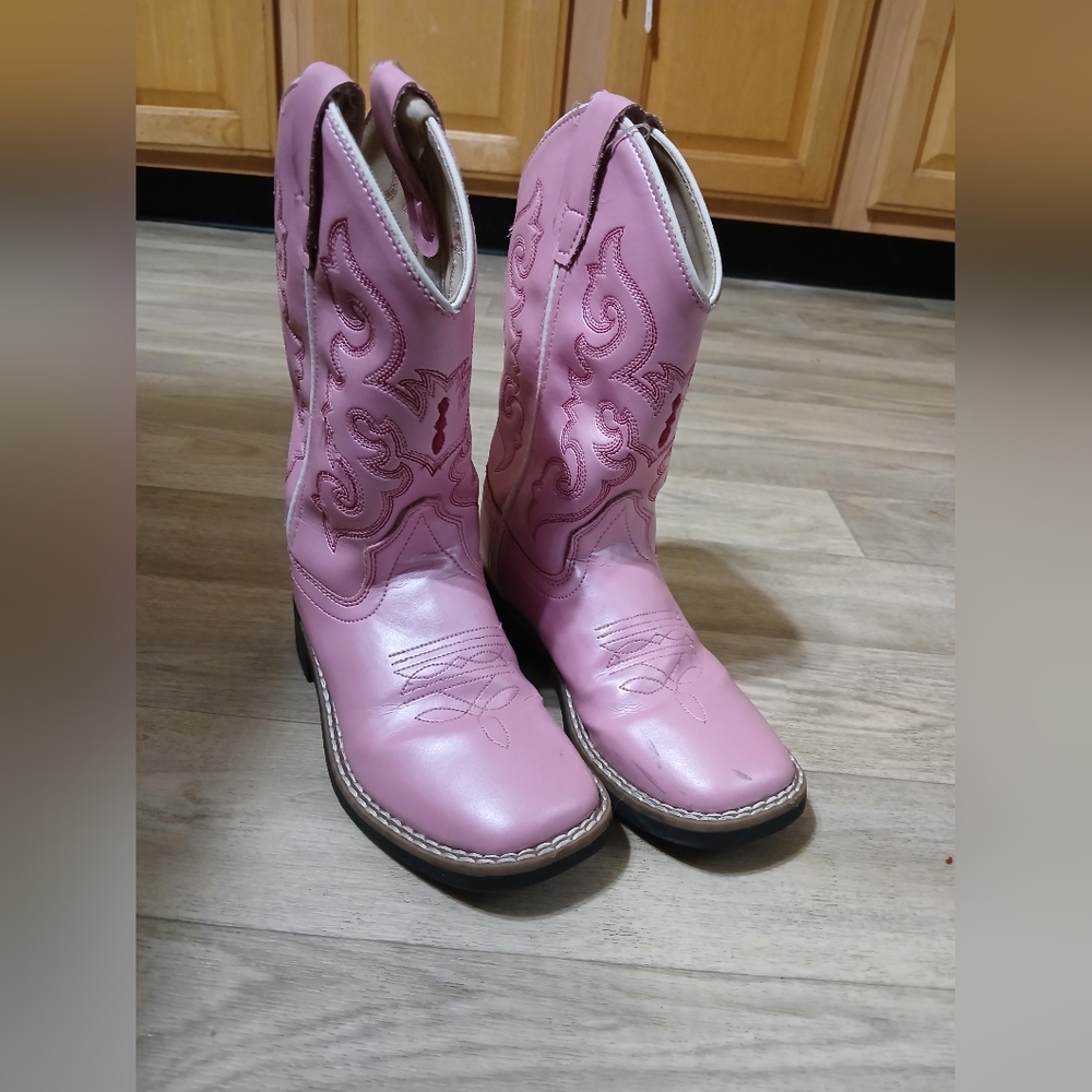 Little girls old west cowgirl boots size 11.5